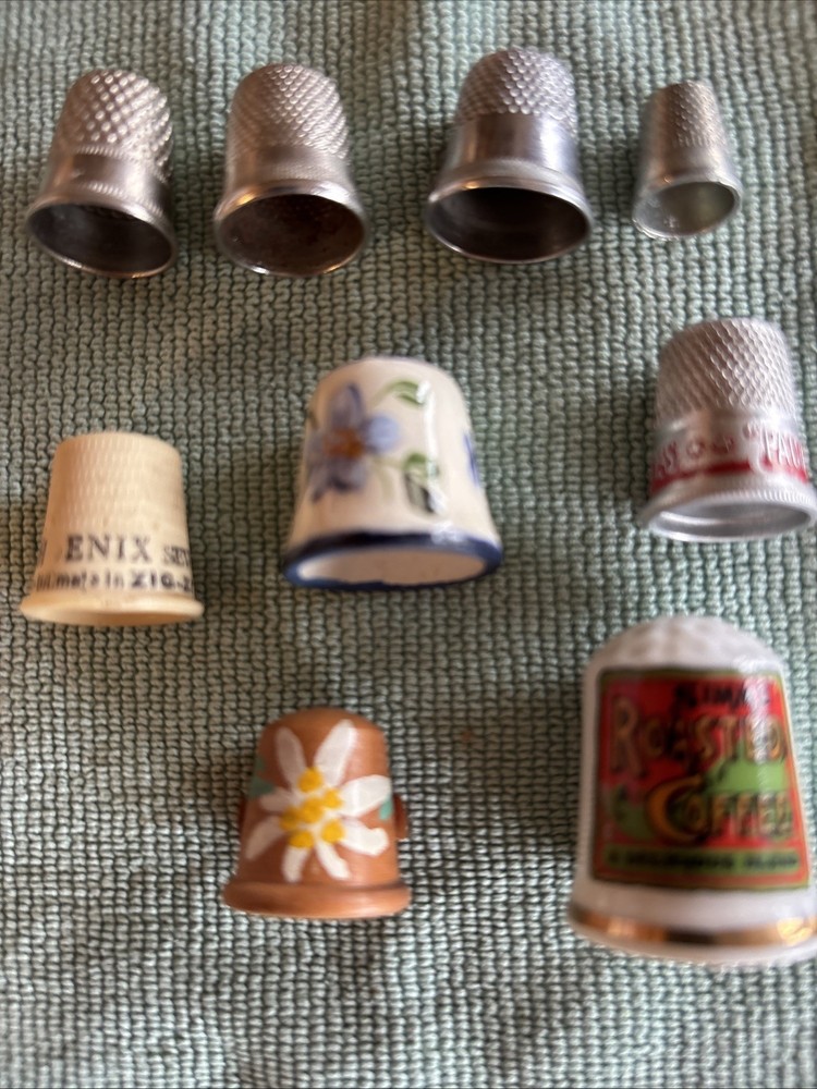 vintage thimbles lot