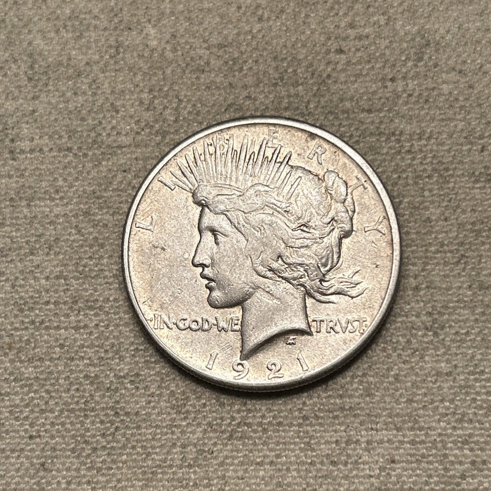 1921 High Relief Peace Dollar XF