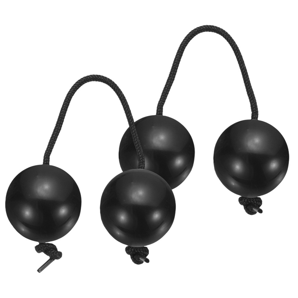 2Pcs Kashaka Shaker Instrument for Parties Performances, Black