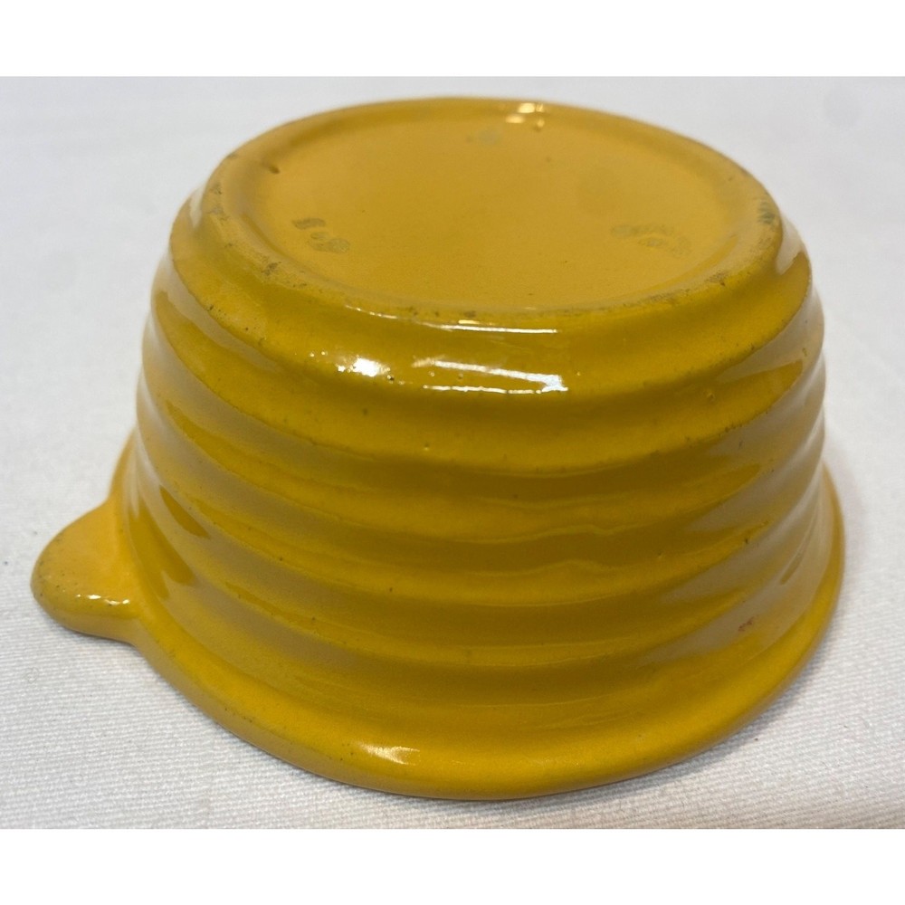 Vintage Bauer Yellow 4" Individual Baker Open Ring Ware