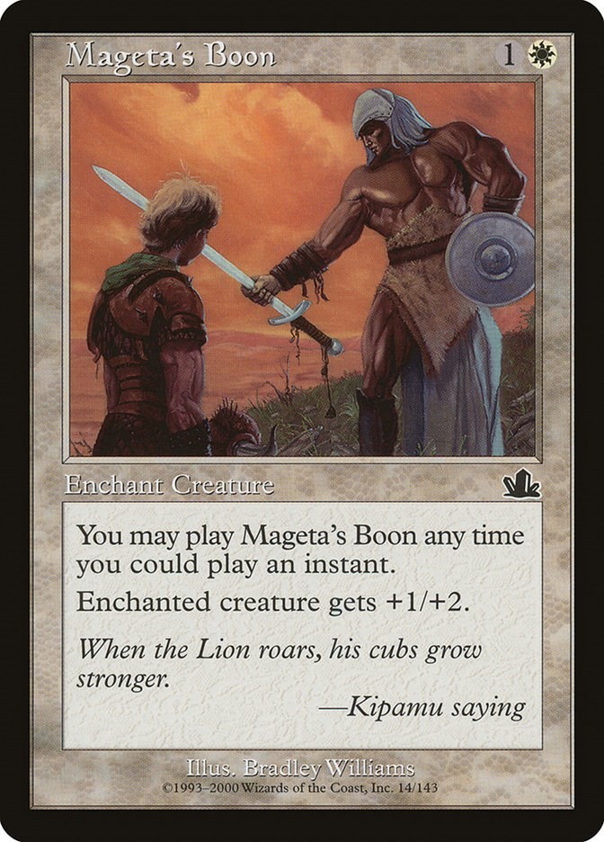 Mageta's Boon Prophecy 14 MTG MP