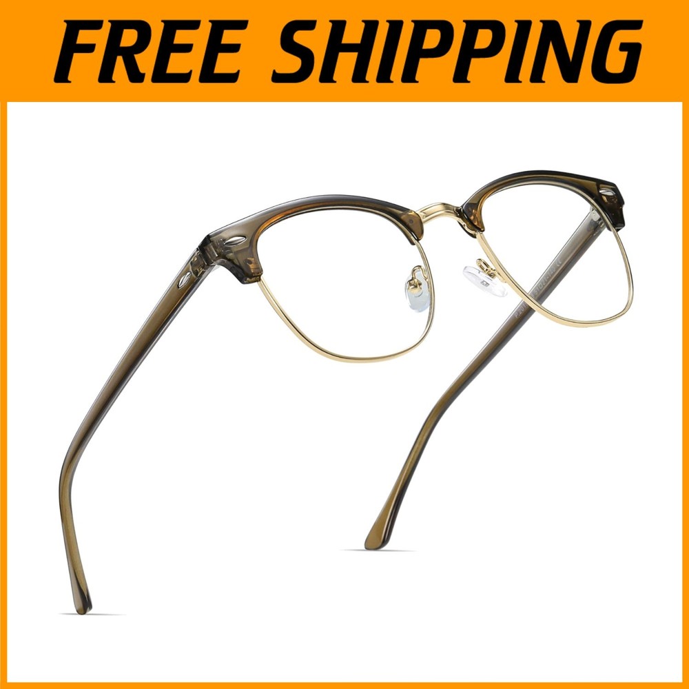 Half Frame UV Blue Light Blocking Glasses