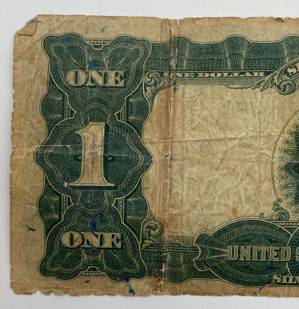 1899 $1 Silver Dollar Banknote — “Black Eagle Note.” - Good Condition