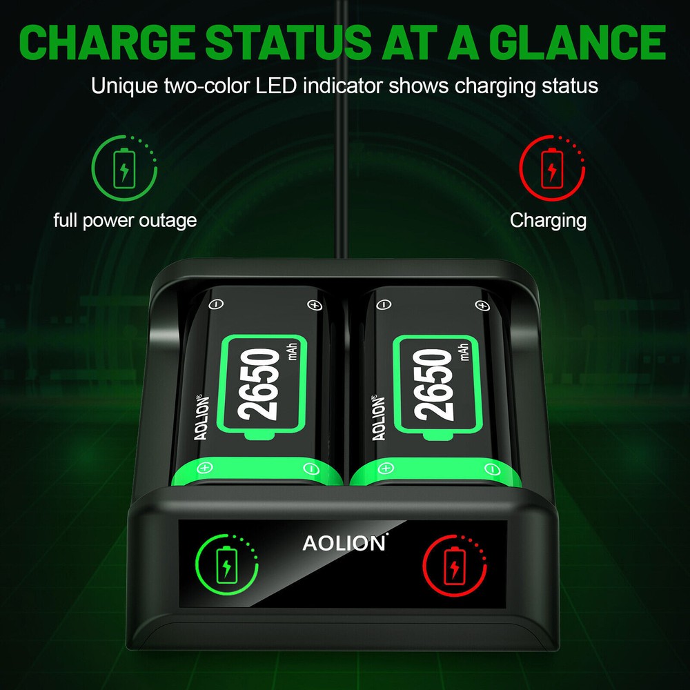 Rechargeable Battery Pack for Xbox One/ X|S Controller 25 Hours Playing Time