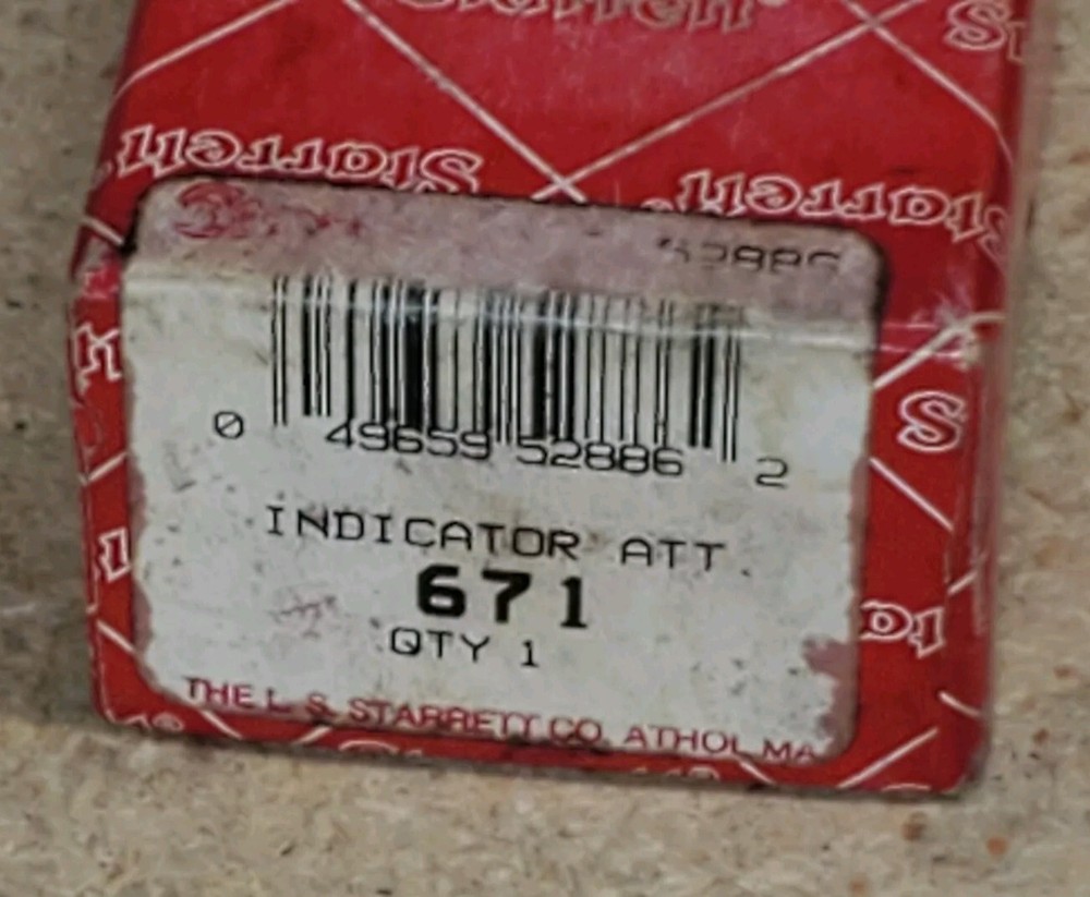 Starrett No. 671 - universal attachment for dial indicators with two arms