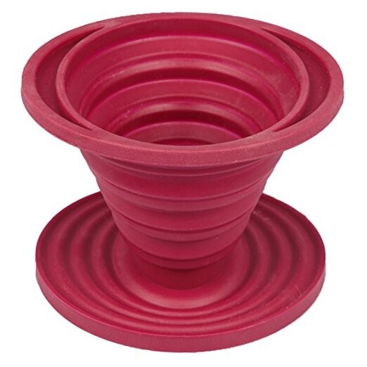 SlickDrip- Collapsible, Reusable Silicone Coffee Dripper- Filter Cone- Easy