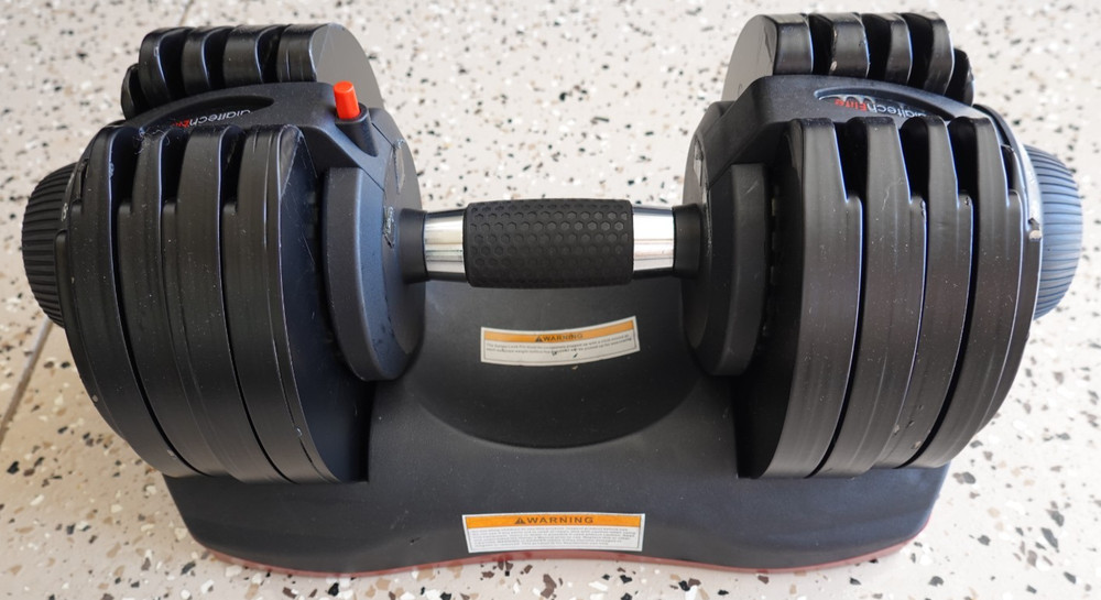 Ativafit Dialtech Elite Adjustable Dumbbell, 11-66 lbs with base