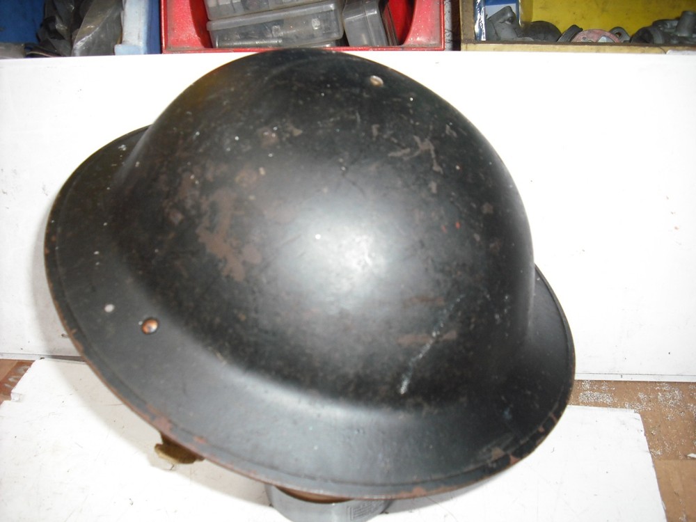 WW2 British home front BMB helmet dated 1941 with liner & chin strap