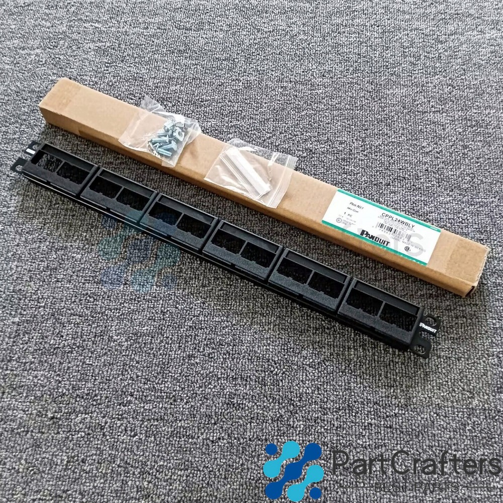 For Panduit CPPL24WBLY MINI-COM MODULAR PATCH PANEL 24 PORT Free shipping