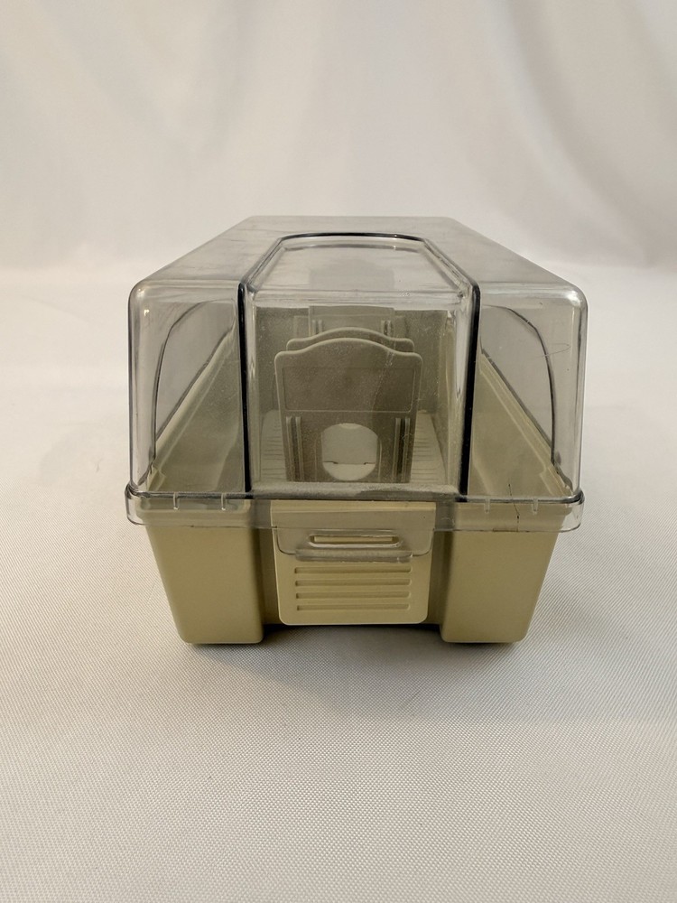 Vintage Floppy Disc Container Clear Lid Plastic FD351-51 Fast Ship!!
