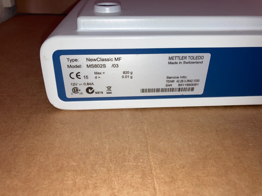 Mettler Toledo NewClassic MS802S /03 Replacement Cover & Display Assembly