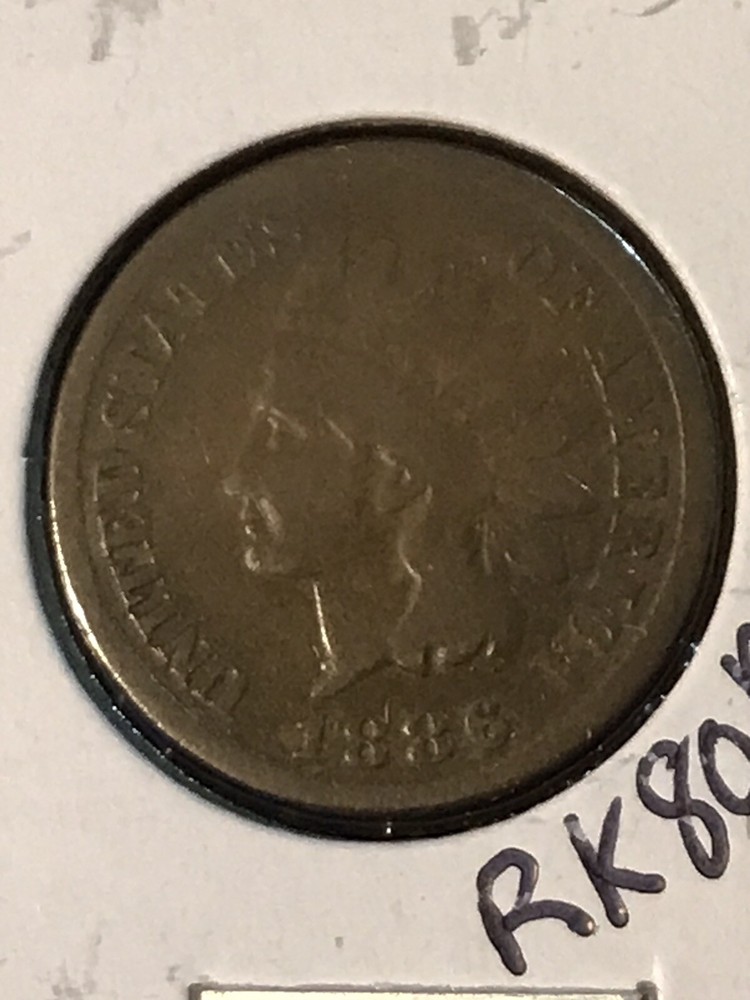 1886 Indian Head Cent  G  (Type 1)