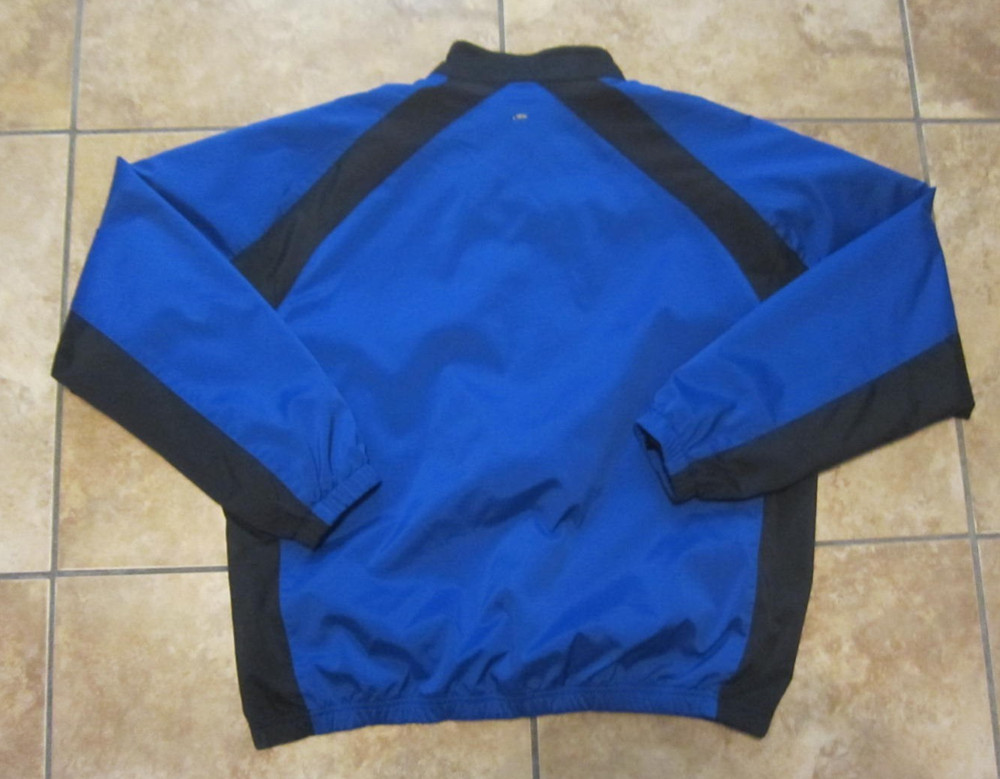 Bolle Golf Tech Mens Medium Blue Windbreaker Jacket Pullover Pockets
