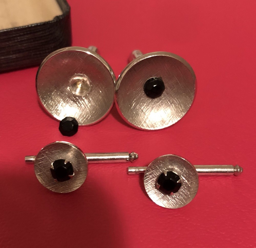 Vintage Cuffs Link Tie Tac Sets