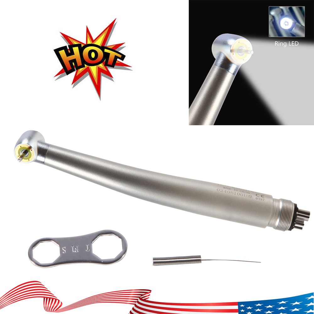 Dental Ring LED Optic High Speed Handpiece E-Generator Shadowless 4 Hole ASK st