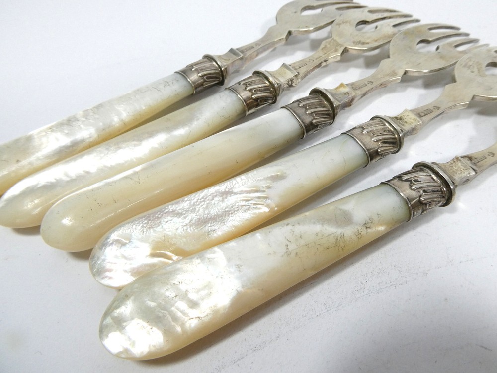 Art Nouveau Fish Cutlery Silver Eugen Marcus