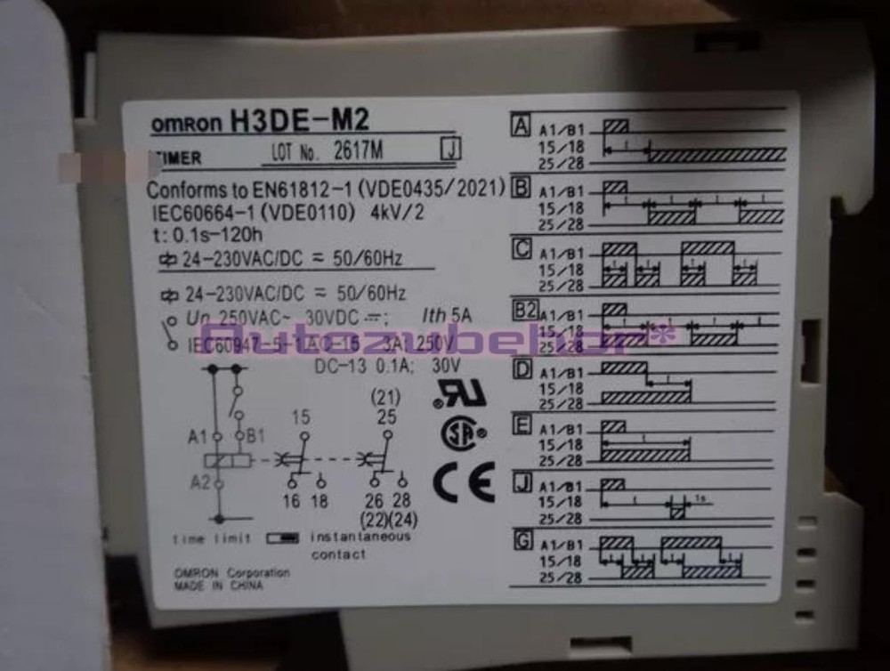 1pc New Time Delay Relay H3DE-M2 H3DE M2