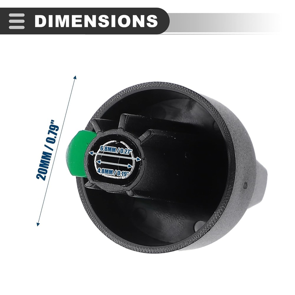 Air Conditioner Switch Knob for Ford E150 E250 1993 1996 Plastic