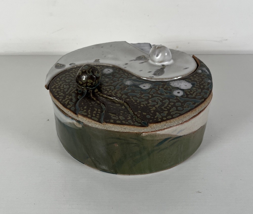 Yin Yang Handmade Pottery Trinket Box
