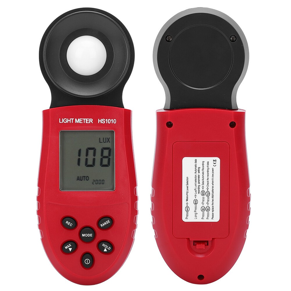 HS1010 Handheld Light Meter Digital Display Electric Illuminometer CAD