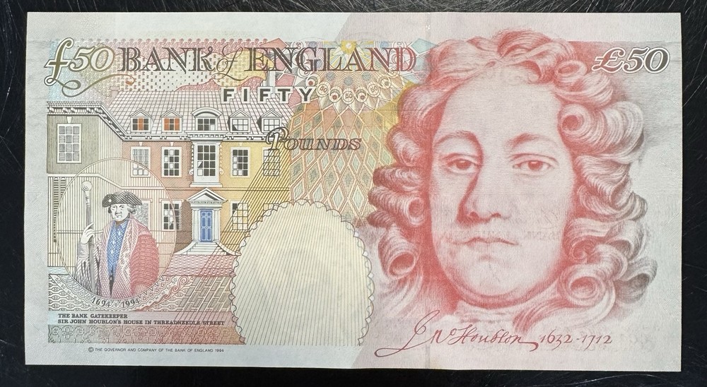 Old Fifty £50 Pound Note Uncirculated