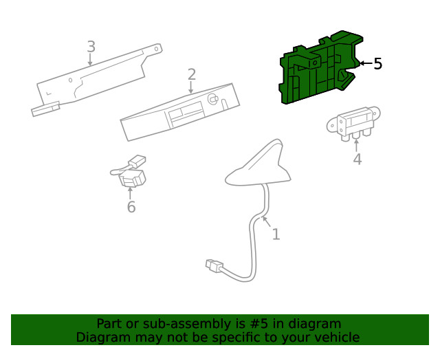 Genuine GM Mobile Phone Control Module Bracket 13275573
