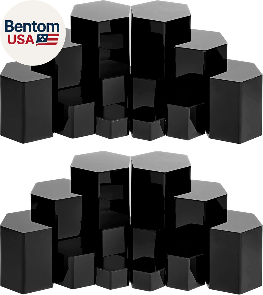 Hexagonal Jewelry Display Risers Hexagonal Market Display Risers Stands Acrylic