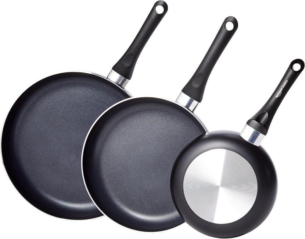 Non-Stick Kitchen Cookware 8-Piece Set Non-Induction Includes Pots & Pans Black