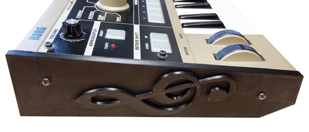 New Black Color Replacement Side Cheeks Panel Set For Korg MicroKorg Synthesizer