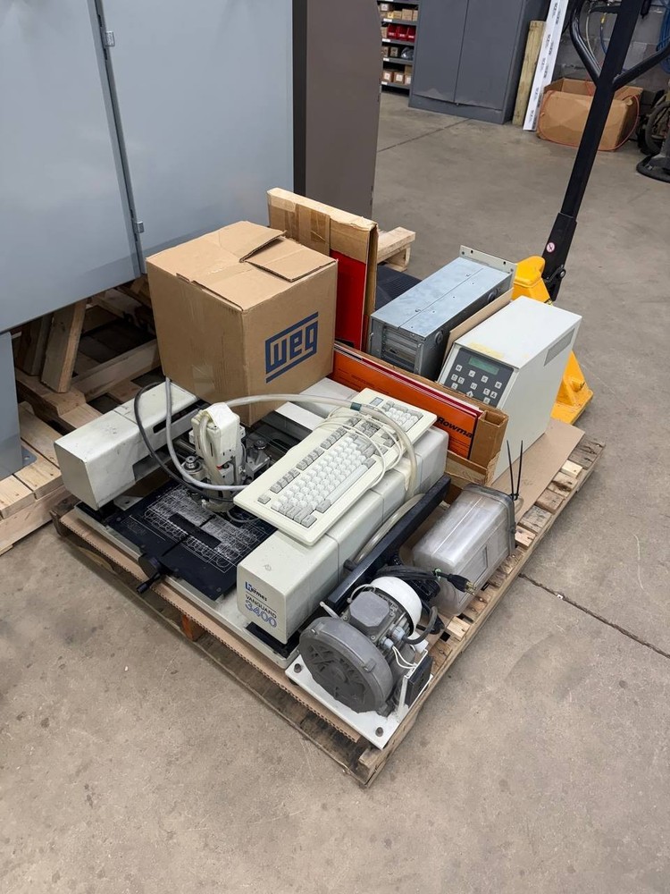 USED Hermes Vanguard 3400 computerized engraving CNC machine with controller