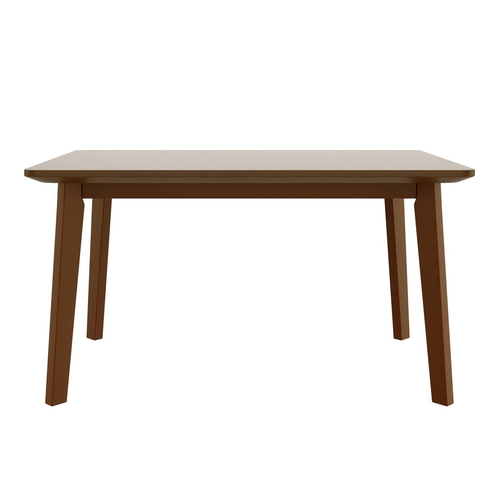 Rustic Farmhouse Dining Table - Solid Wood Frame, Minimalist Modern Dining Tab