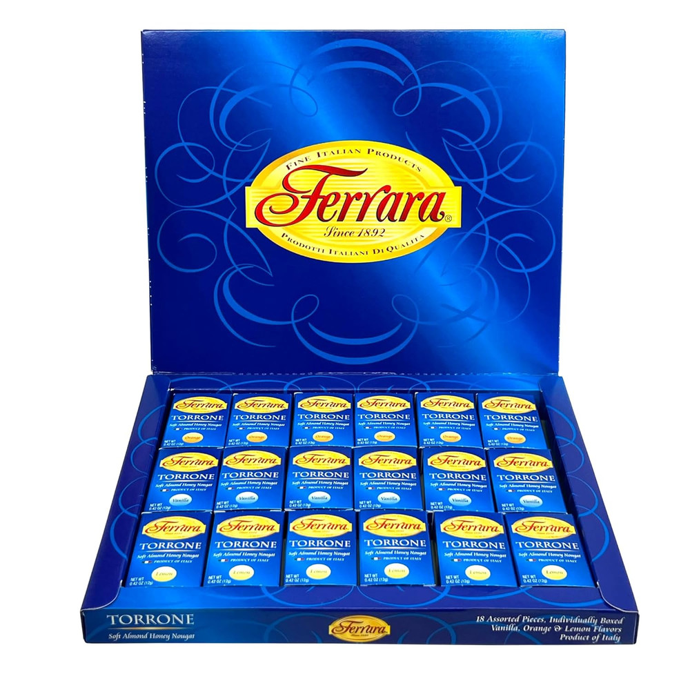 Torrone Nougat Candy, 18 Assorted Pieces () NET WT 7.62 216G