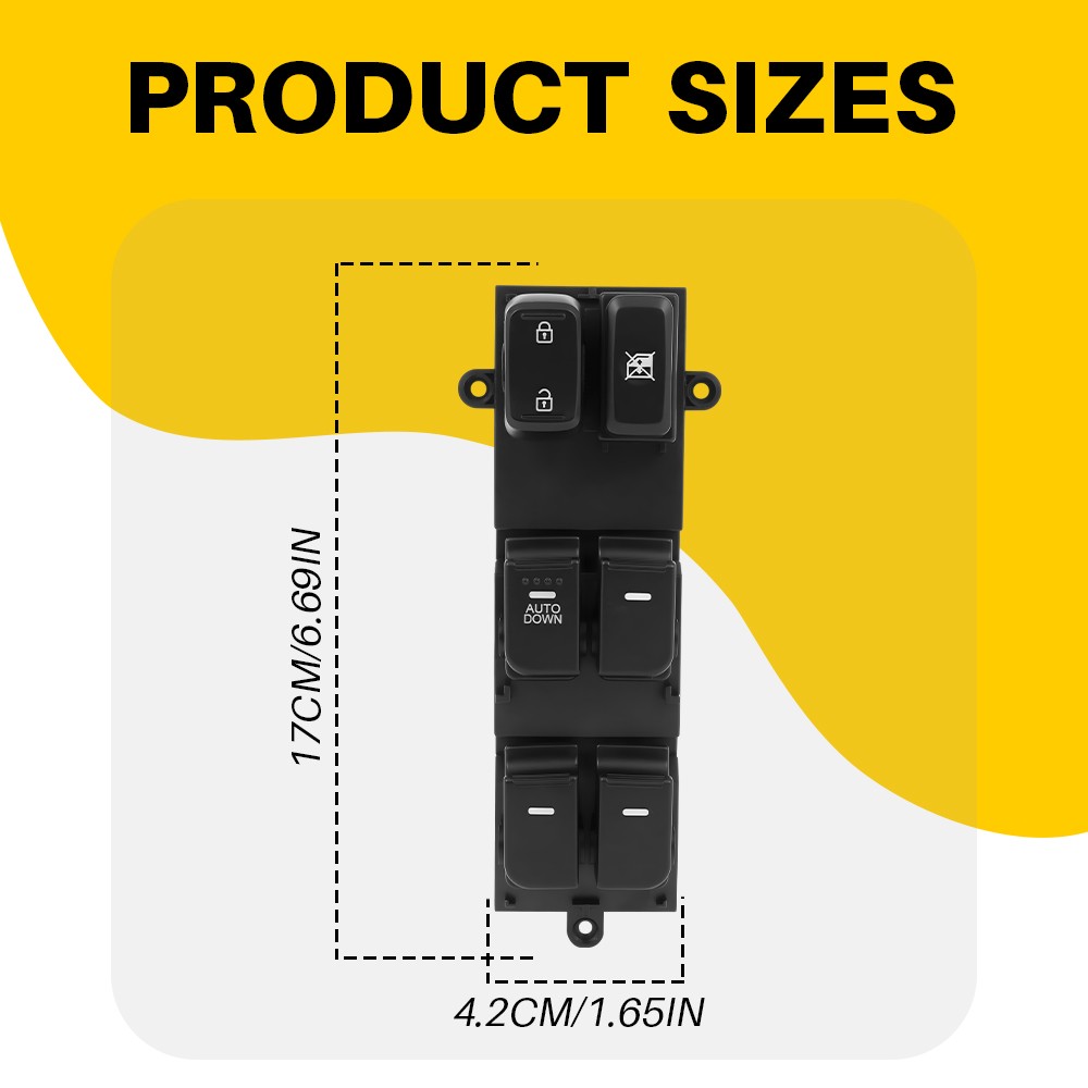 Car Front Left Driver Side Power Window Control Switch For 2011-2013 Kia Optima