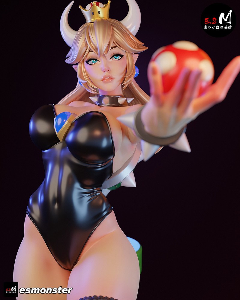 Bowsette V2 3D Printed Kit Unpainted/Unassembled