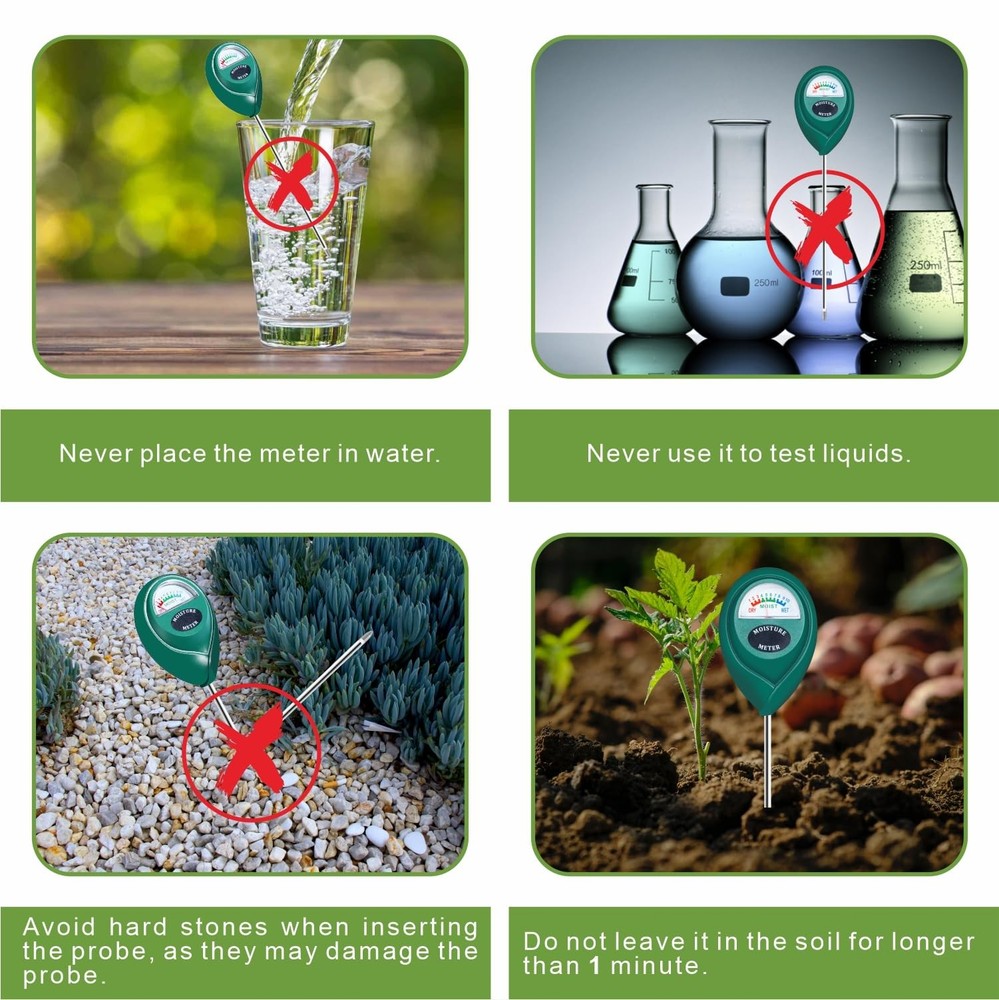 Xl Lux Soil Moisture Sensor Meter 2 Pack - Durable, Accurate