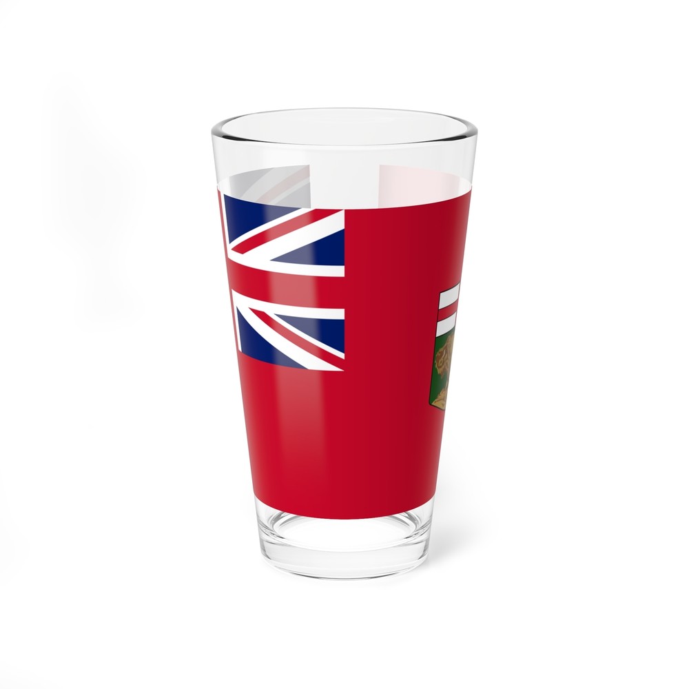 Flag of Manitoba Canada - Pint Glass 16oz