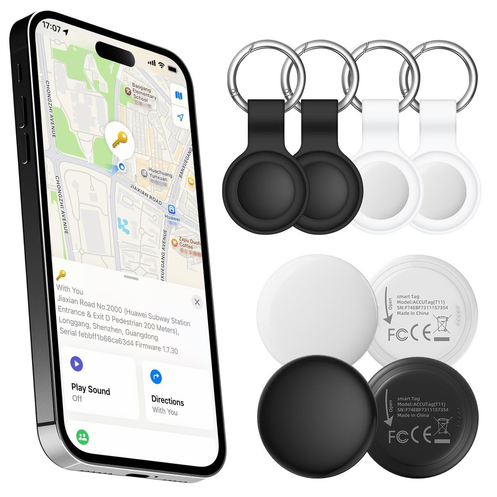 2025 New [Apple MFi Certified] (iOS Only) Air Tracker Tags-4 Pack, Bluetooth ...