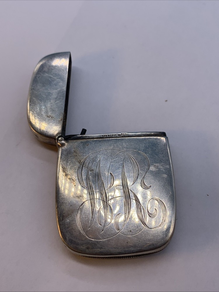 Antique Sterling Silver Match Safe