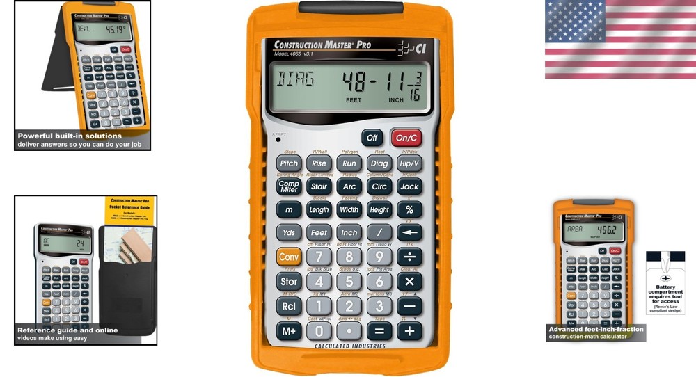 CM Pro Advanced Construction Calculator - Builder's Choice