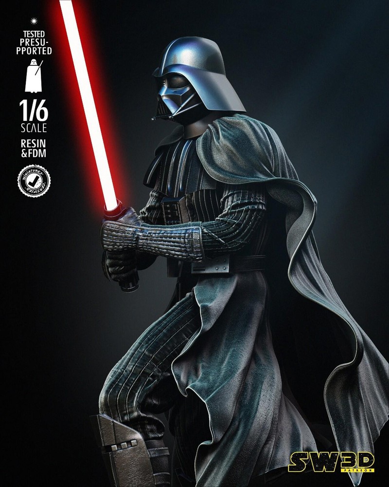 Darth Vader ROTJ | Star Wars | UNPAINTED | 1/6 Scale Resin Kit