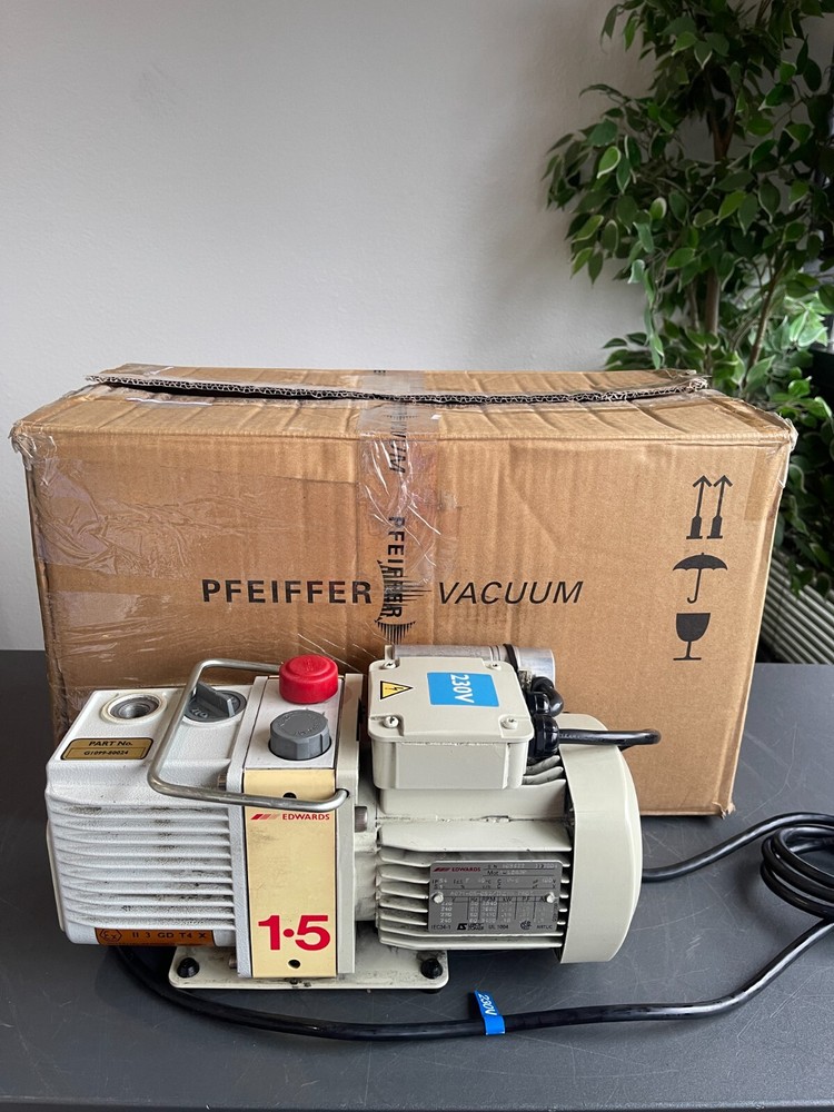 Edwards E2M1.5 Rotary Vane Dual Stage Vacuum Pump 230V