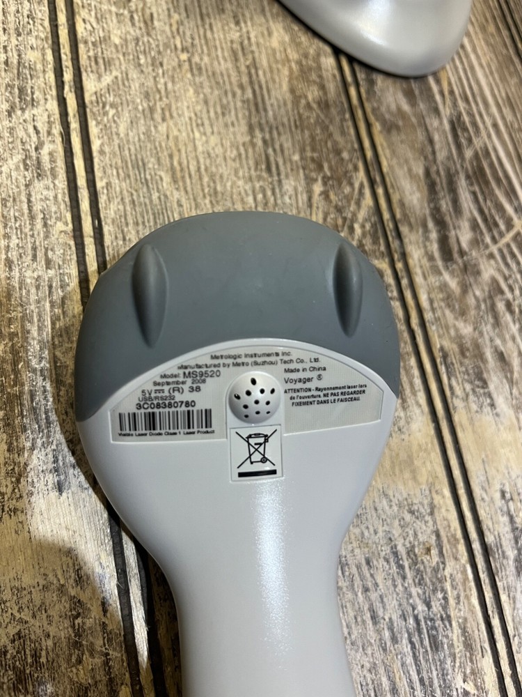 ✅Metrologic Voyager USB Wired Barcode Scanner with Stand-✅Tested/Working✅