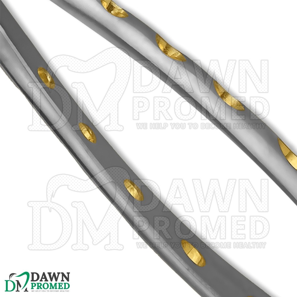 Dental Extracting Forceps #67A Gold Hollow Python Grip Handle German Grade