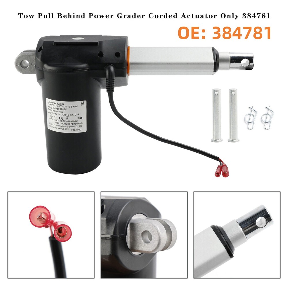Replacement Tow Pull Behind Power Grader Actuator For The Corded Units Only Part