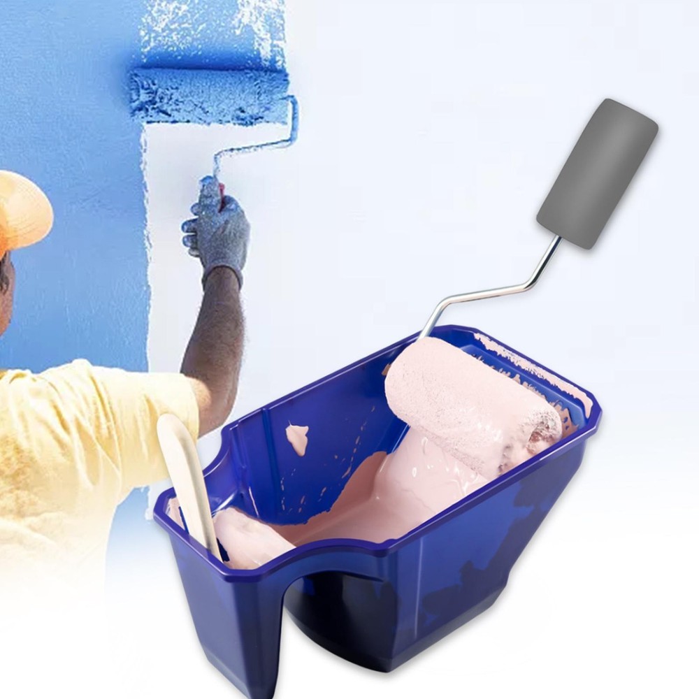 Paint Cup Wall Brushing Roller Holder Wall Decor Paint Cage Frame Easy to Use
