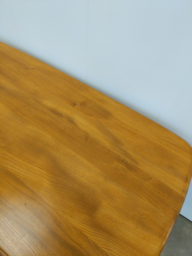 Vintage Ercol Mid Century Modern Plank Dining Table