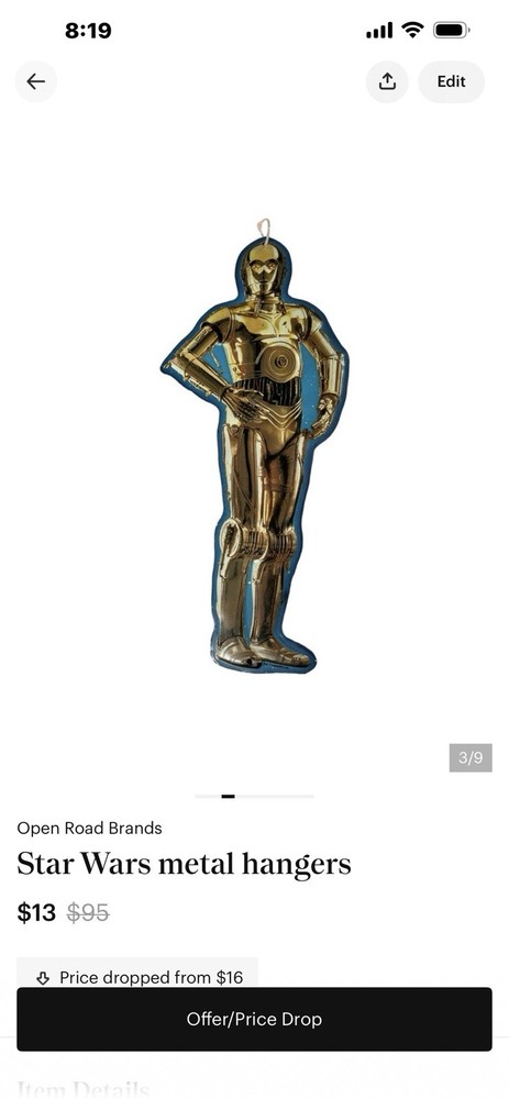 Star Wars Metal /6 Pieces