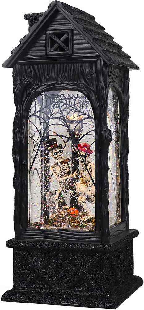 Halloween Ghost Projection Snow Globe Lantern � Lighted, Timer & Battery/Plug-In