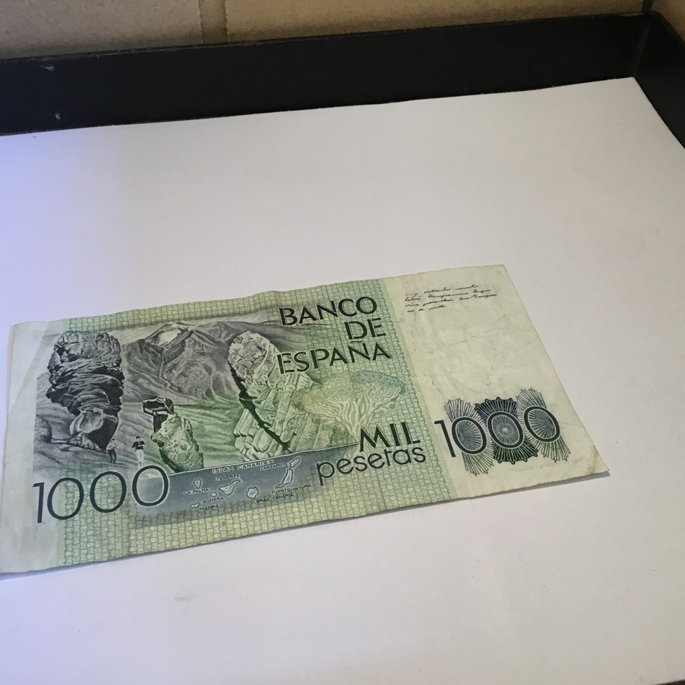 Bank Note 1000 Pesetas From Spain 1979