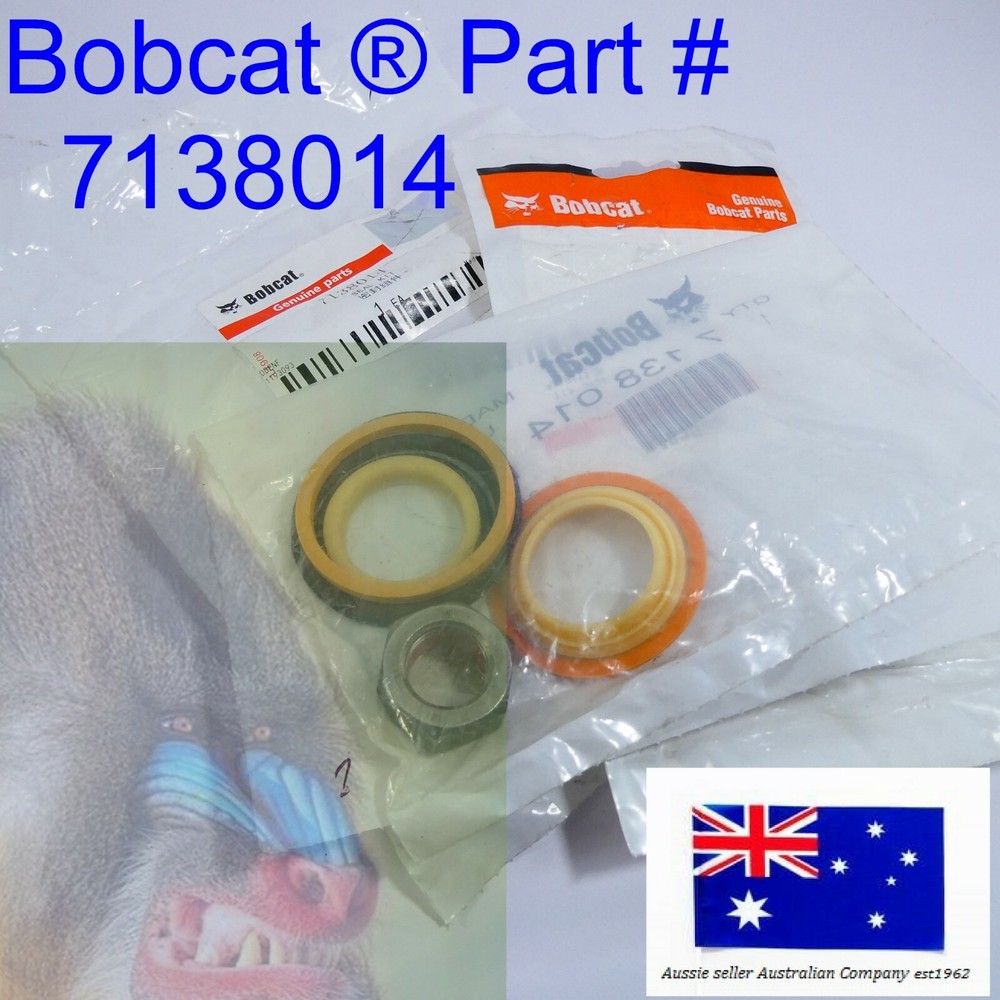 Bobcat Hydraulic Track & Bucket Cylinder Seal Kit 7138014 E08 E10 E10E E10Z E14